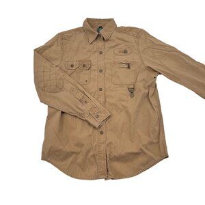 Vintage Ralph Lauren Dry Goods Co. Women's size Small Khaki Utility LS Shirt